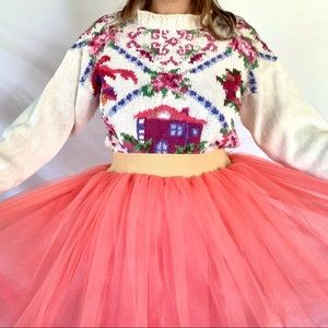 Vintage Crystal Kobe Knit Sweater Large